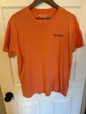 Columbia Men's Orange Short-Sleeve Logo T-Shirt